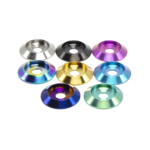 Tmj M4 M5 M6 M8 M10 Titanium Spacer Washer Gasket for Bike Motorcycle Car Decorative Titanium Washers