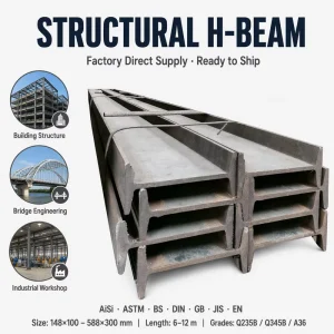 Top Quality Hot Rolled Steel I Beam Structural Beam Universal I Section Q235B A36 SS400 A992 A572 IPE100-IPE300 6m
