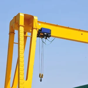 Top Sell Cost Effective Cabin Control 8 Ton MH Single Beam Portal Crane for Steel Mill Transport