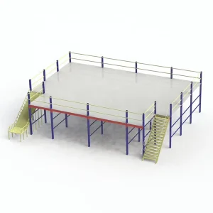 Topeasy Free Design Steel Platform Warehouse Multi Tier Racking Support Mezzanine Floor Corrosion Protection Powder Coated Heavy