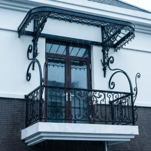 Toughened Iron with Steel Frame Waterproof Victorian Design for Commercial Residential Outdoor Use