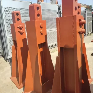 Tower Crane Fixed Base / Tower Crane Adjustable Foundation Base / Tower Crane Anchor Base High Strength Q345B Steel Plate H Beam