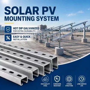 Triangle Solar Panel Mount Bracket Zinc Aluminum Magnesium PV Support Frame For Commercial Solar Installation