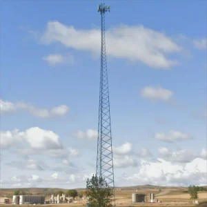 Triple Column 3 Leg Steel Lattice Tower 50m ANSI/TIA-222-H Compliant Hot Dip Galvanized Rural Connectivity Project Long Distance