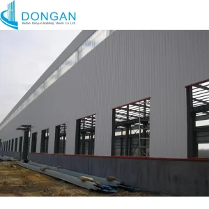 Turnkey Steel Frame Warehouse Complete Roof Wall System for Brand New Industrial Storage Construction Project