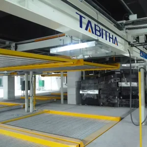 Two-Floor Steel Puzzle Parking System for 5 Cars CE Certified 2500kg Load Capacity Commercial Use