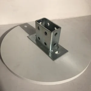 UTT7103 Adjustable Industrial Grade Carbon Steel Strut Base Plate Galvanized