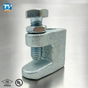 UTTBC3 Structural Beam Clamp Carbon Steel Casting for Angle Iron Mounting of Stationary Fire Sprinkler Brackets