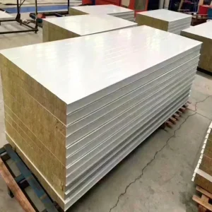 Ultra Fire Resistant Durable Anti Corrosion Rock Wool Sandwich Panel Enhanced Thermal Insulation Industrial Wall