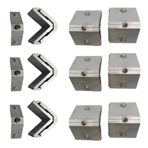 V shaped Window Door Aluminum Profiles Aluminum Alloy Corner Connectors Screw mounted Joints Durable Easy Installation Corner