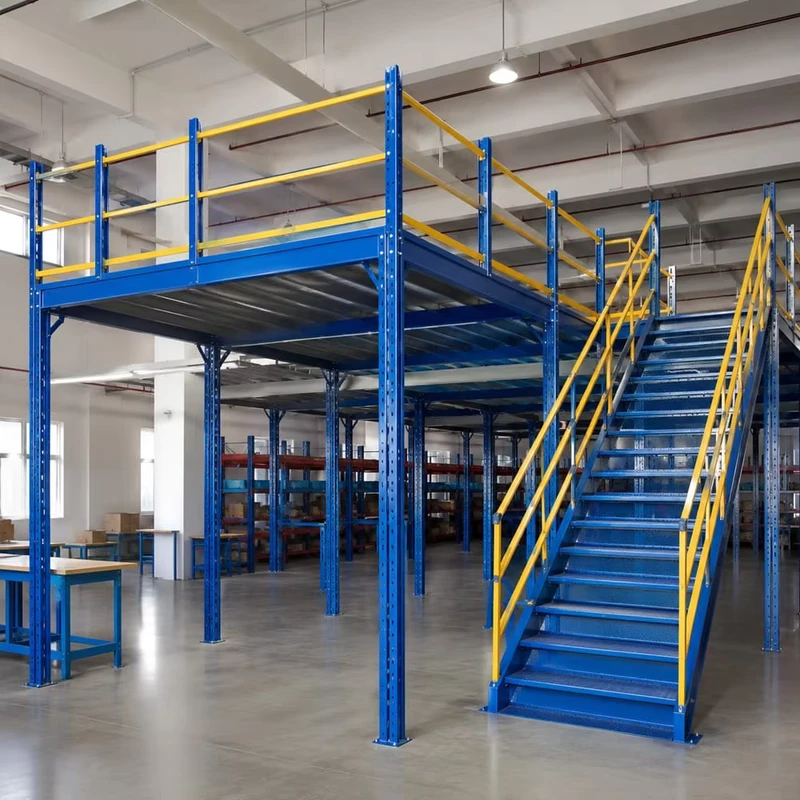 Versatile Warehouse Mezzanine Floor Prefabricated Q235B Spec for 3PL Logistics Hub and Distribution Center