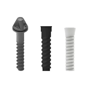 W14 Rail Threaded Insert Anchor Bolt Plastic Dowel Screw Spike Nylon Sleeve Nail Concrete Sleeper Fixing Track Fastening System