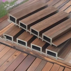 WPC Composite PVC Outdoor Waterproof Moisture Proof Fire Retardant Hotel Wall Panel Cladding Wood Decor Textures Eco Friendly