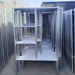 Walk Through H Frame Scaffolding Hot Dip Galvanized Steel High Strength Portable Design for Building Construction