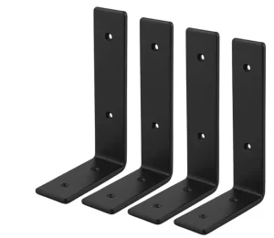 Wall Attached Right Angle Support Sheet Metal Bracket for Shelf Mounting and Structure Reinforcement