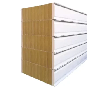 Wall Cladding Easy Assembly Rock Wool Polyurethane PIR EPS Glass Wool Mineral Wool Sandwich Panels Water Resistant 5+ Year