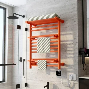 Wall-Mounted Electric Heated Towel Rail for Residential Use