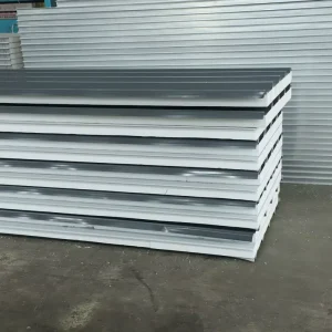 Wall Sandwich Panel Price High R Value Fireproof Energy Saving PU Insulated Panel for Exterior Wall Cold Chain