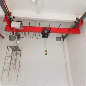 Warehouse 16 Ton Crane Single Beam Overhead Bridge Crane With 4 Steel Beam
