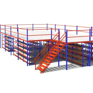 Warehouse Heavy Duty Steel Loft Platform Shelf Storage Attic Rack Pallet Racking Supported Mezzanine Floor Racks System