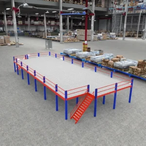 Warehouse Heavy duty Stainless Steel Interlayer Pallet Rack Corrosion Protection Adjustable Structure Boltless Shelving