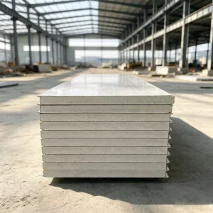 Warehouse Insulation PU Sandwich Panel with Industrial Wall Cladding Panel for Industrial Building Exterior Wall