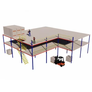 Warehouse Large Storage Heavy Duty Eco Friendly Corrosion Protected Adjustable Steel Structure Mezzanine Rack Steel Platform