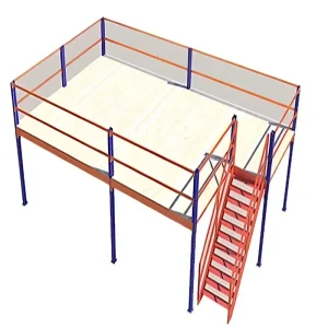 Warehouse Mezzanine Platform Heavy Duty Steel Boltless 5 Corrosion Protected Floor System Multi Level Racking Storage Production