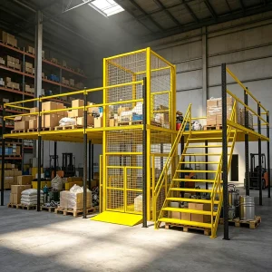 Warehouse Space Saving Steel Mezzanine Floor Platform Attic Rack For Boxes & Pallet Storage