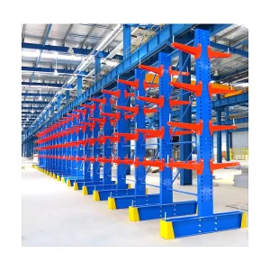 Warehouse Standard Heavy Duty Sheet Metal Storage Cantilever Rack Metal Cantilever Storage Shelf Steel Pipe Rack