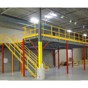 Warehouse Steel Attic Racking System 3-Floor Attic Platform Mezzanine Rack