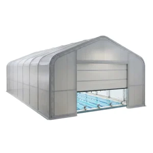 Warehouse Steel Industrial Outdoor Fabric Enclosure Clear Span Membrane Building Custom