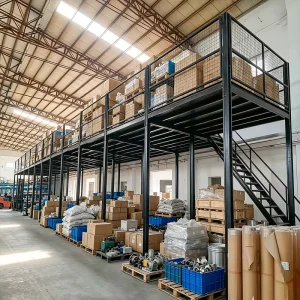 Warehouse Storage Solution Mezzanine Racking Steel Loft Platform For E commerce Warehouse