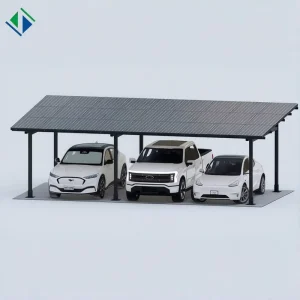 Warranty Anti-Corrosion Hot-Dip Galvanized Steel Solar Carport Brackets for Commercial Use