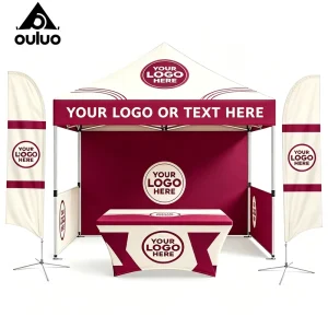Waterproof Aluminum Frame Trade Show Tent Square Steel Logo Foldable for Wedding
