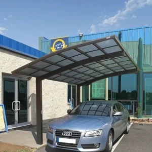 Waterproof Aluminum Powder Coated Frame PC Coated Sail Outdoor Garage Tent Container Shelter Carport Canopy