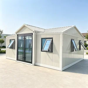 Waterproof Awning Window Design Prefabricated Container House Moisture Proof Detachable Expandable Tiny Prefab House