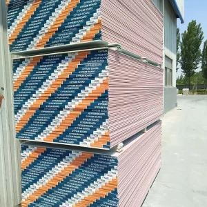 Waterproof Fireproof Gypsum Plasterboard 12mm High Strength Drywall Panels for Outdoor Exterior Wall Construction