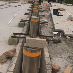 Waterproof Lifting Column Stainless Steel Bollard Automatic Rising Bollards High performance Hydraulic Bollard