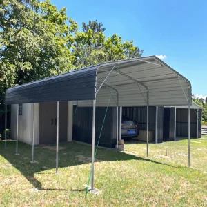 Waterproof Outdoor Metal Carport with Iron Arch Roof