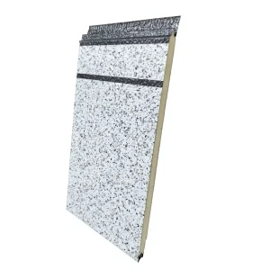Waterproof Soundproof 16mm PU Foam 3D Embossed Modern Prefab House Galvanized Steel Eco-Friendly Exterior Wall