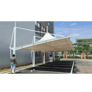 Waterproof Steel Frame Carport Shed PVDF Membrane Tensile Structure Parking Tent Outdoor Canopy Tents for Parking