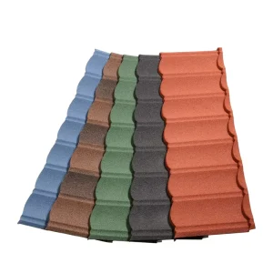 Waterproof Stone Coated Steel Roofing Tile Rustproof Metal Roof Panel Lightweight Color Roof Sheets