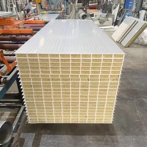 Waterproof Thermal Insulation Modern Eco Friendly Sound Insulation Construction Board Steel Glass Wool Sandwich Panels