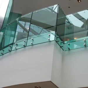 Weather Resistant Aluminum Balcony Standoff Railing System with Long Handrail for Building Projects