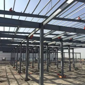 Weather Resistant Steel Columns for Industrial Warehouse and Workshop Facilities Steel Structure Buildings