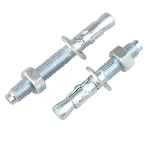 Wedge Anchor Bolt Zinc Plated Carbon Steel Expansion Fastener for Construction
