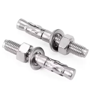 Wedge Anchor Through Bolt M10*100 M12X100 304 316 Stainless Steel Heavy Duty Concrete Anchor Galvanized Expansion