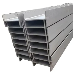Welded ASTM Certified Steel Column/Beam/Crane Beam h Beam Retain Wall Post with Bending Cutting Services