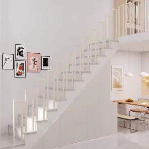Welded Stainless Steel Stair Railing Customizable Modern Style